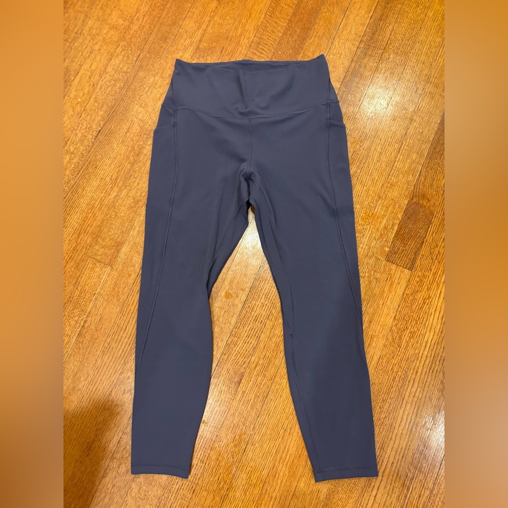 Lululemon purple full length leggings with pockets! Only worn once!!